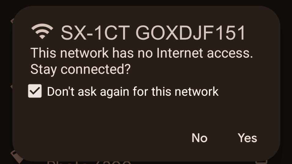 WiFi No Internet